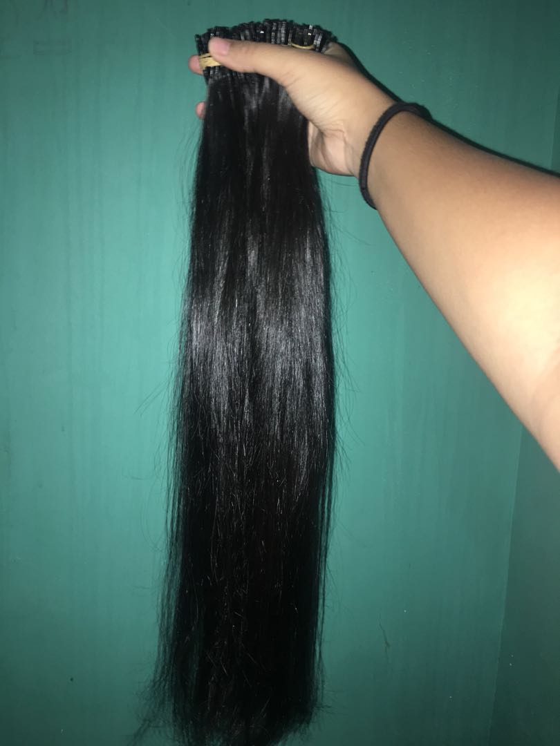 HAIR EXTENSION RAMBUT SAMBUNG TEBAL 60CM 150HELAI FREE ONGKIR