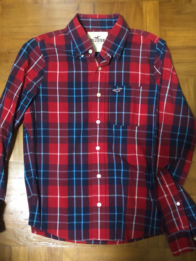 Hollister Checkered Long Sleeve Shirt Size S