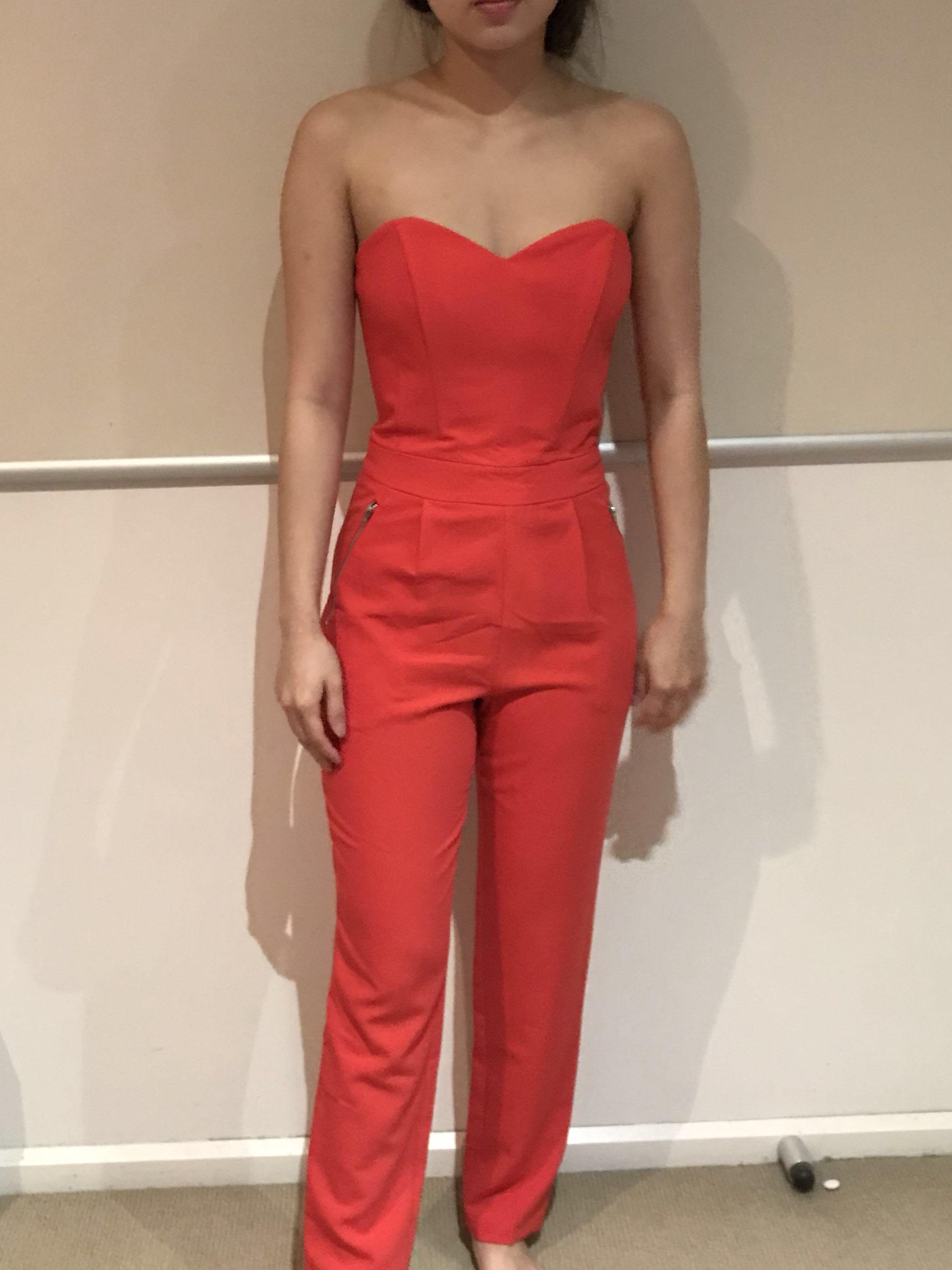 hot pink womens jumpsuit
