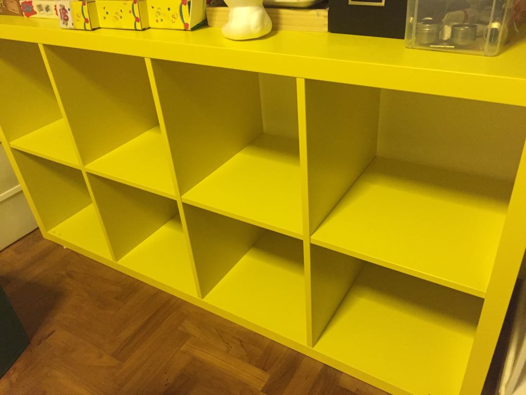 Ikea kallax YELLOW, Furniture & Home Living, Furniture, Shelves