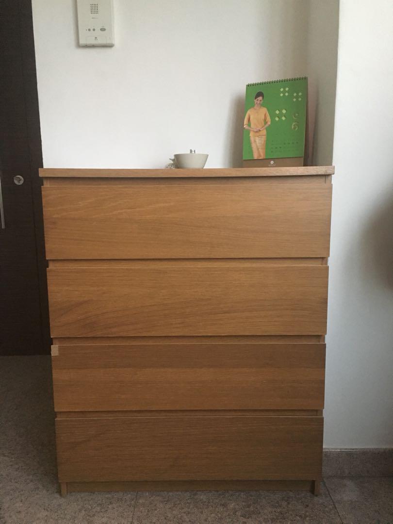 Ikea Malm Chest Of 4 Drawers Furniture Shelves Drawers On