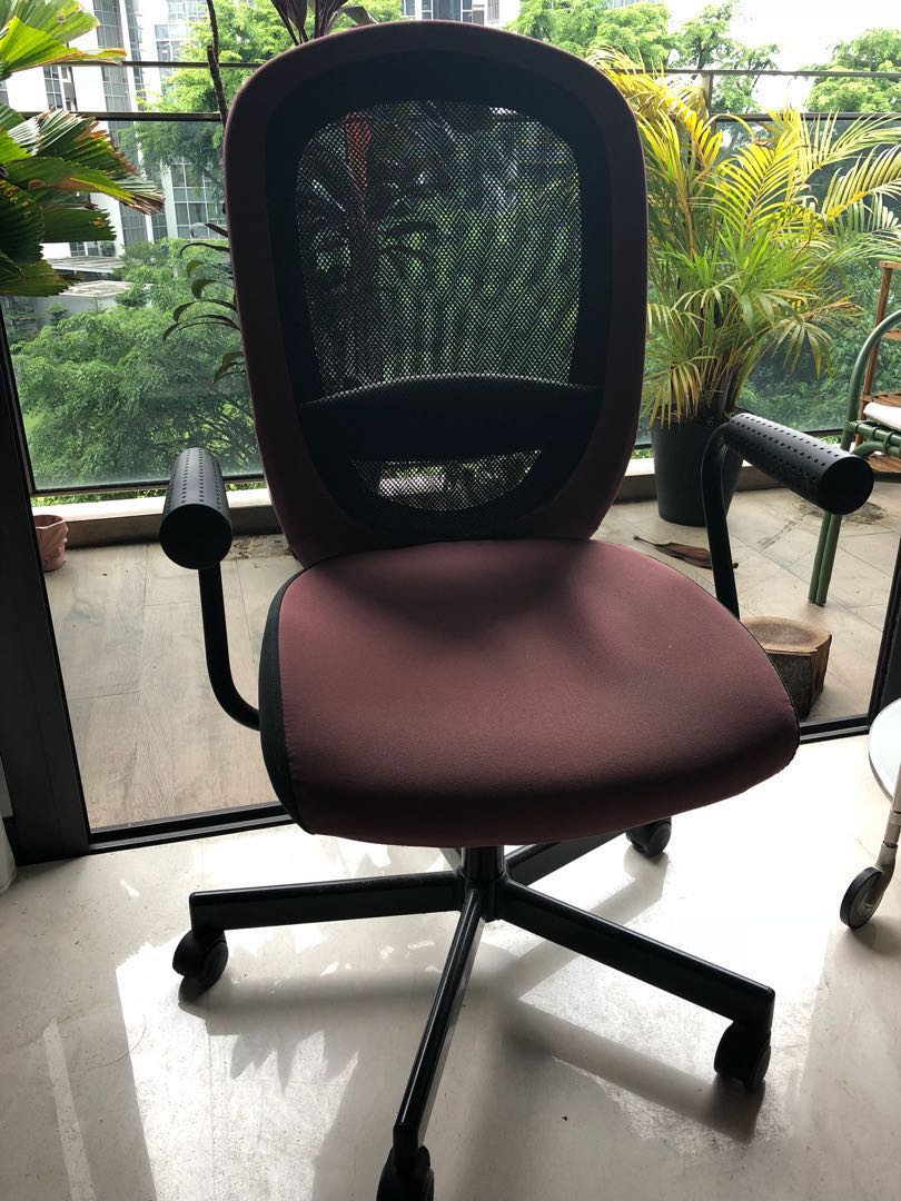 IKEA office chair with anti scratch floor matt Furniture Home Living Furniture Other Home Furniture on Carousell