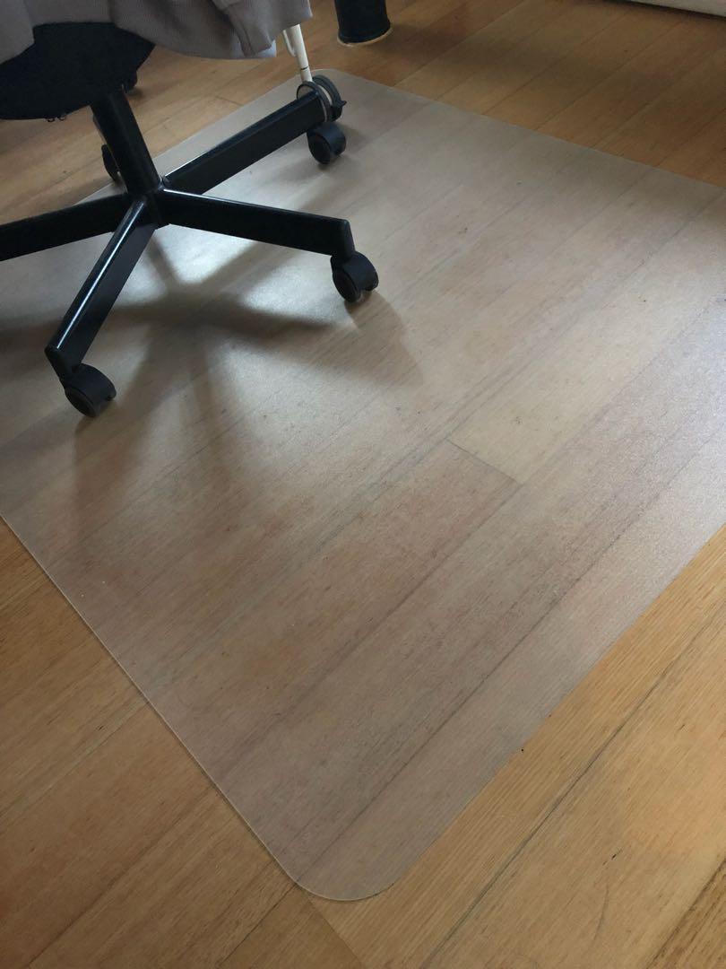 IKEA office chair with anti scratch floor matt Furniture Home Living Furniture Other Home Furniture on Carousell
