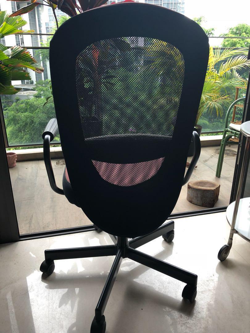 IKEA office chair with anti scratch floor matt Furniture Home Living Furniture Other Home Furniture on Carousell