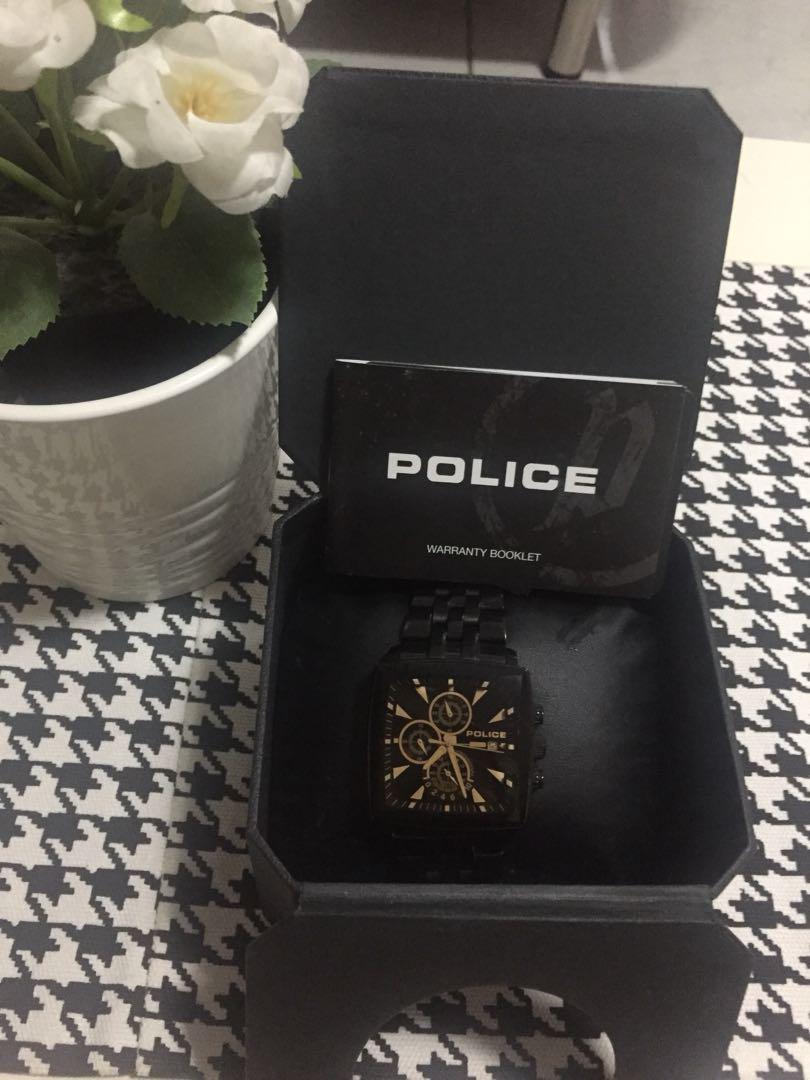 Jam Tangan Police Hitam Police Watch Men S Fashion Men S