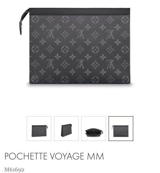 Louis Vuitton men clutch, Luxury, Bags & Wallets on Carousell