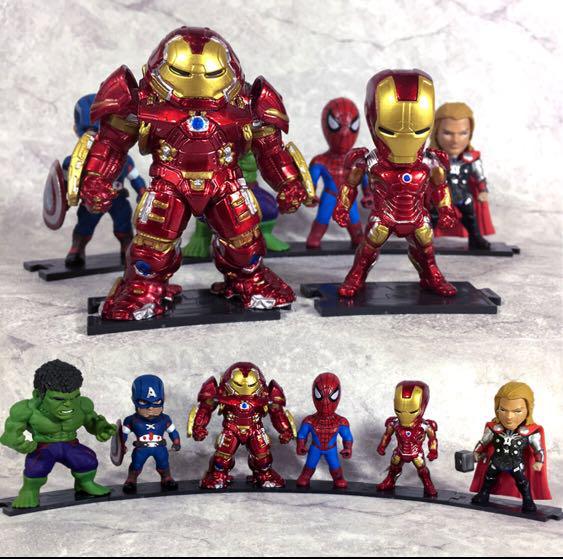 Marvel Avengers Figurine Comic Toy Cupcake Decoration Toppers Figure Birthday Car Display Iron Man Toys Games Bricks Figurines On Carousell