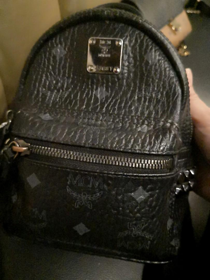 Mcm x discount mini backpack black