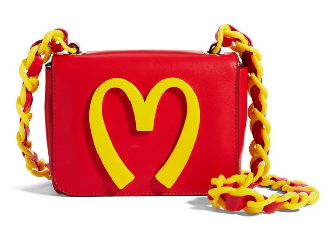 Mcdonalds on sale moschino bag