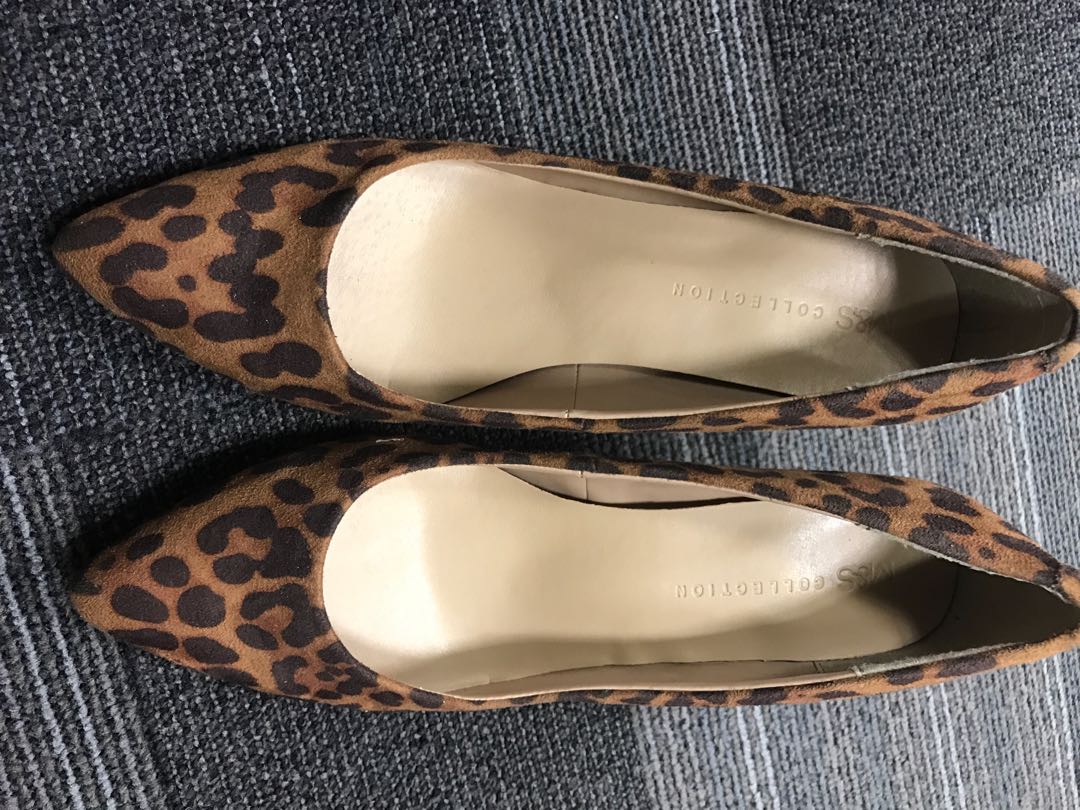 leopard print loafers marks and spencer