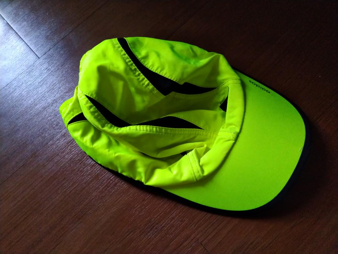 neon green adidas hat
