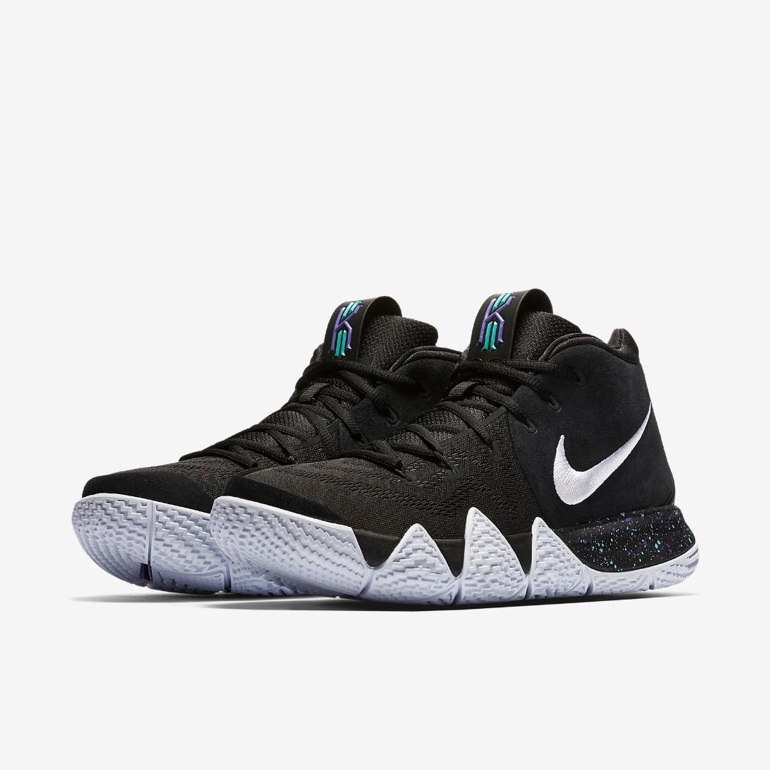 Kyrie 4 new arrivals black/white/anthracite/light racer blue