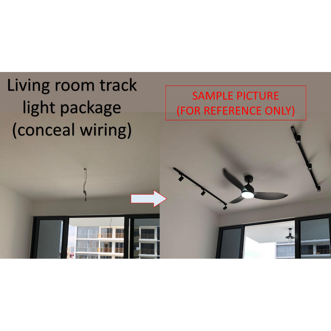 Package Deal Living Room Track Light Ceiling Fan Package