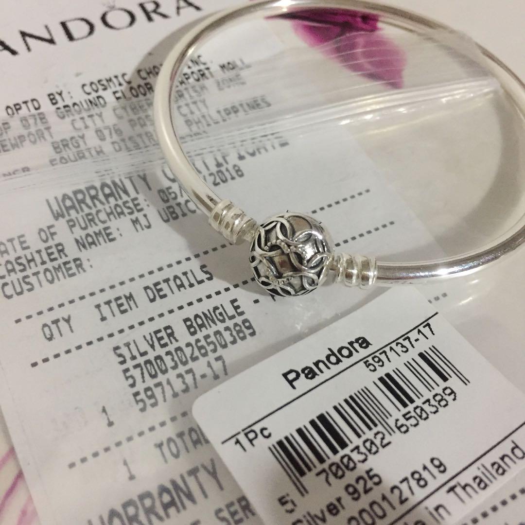 Pandora pattern of love bangle shop