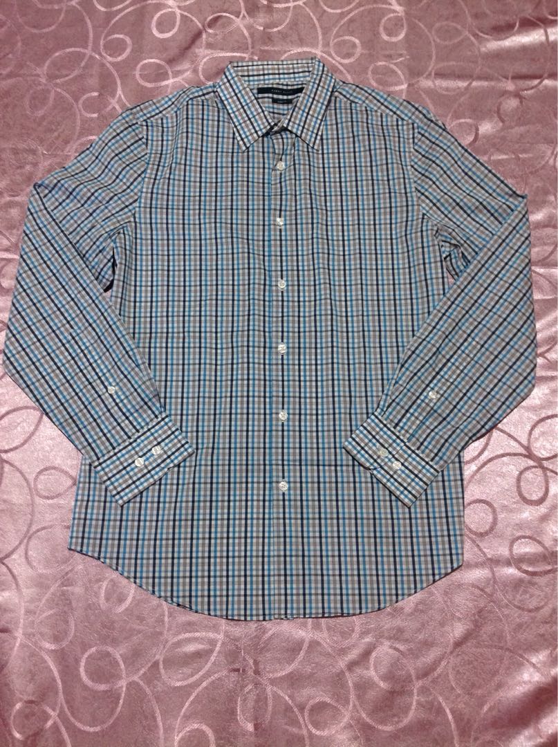 Perry Ellis long sleeve polo formal shirt for men Men s Fashion