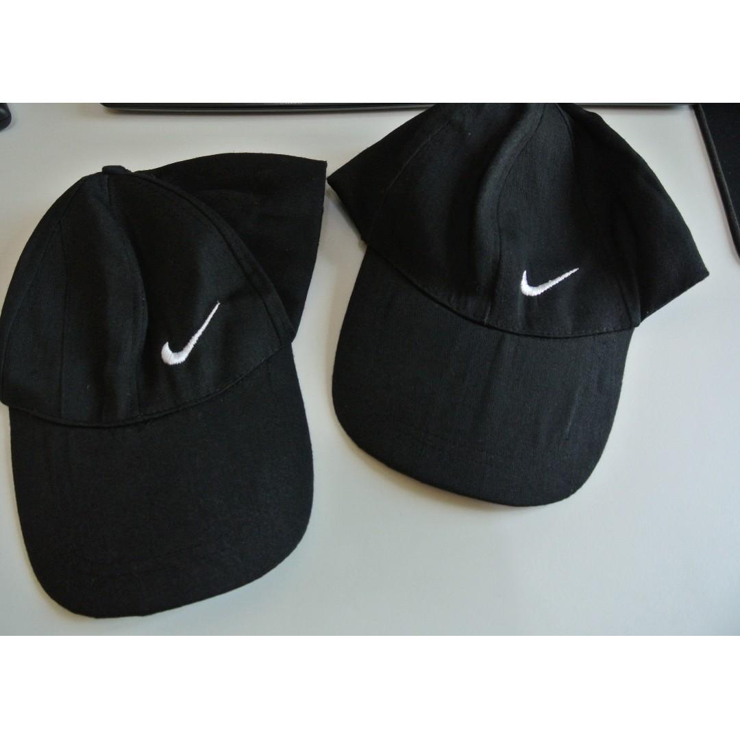 Plain black Nike cap, Women's Fashion 