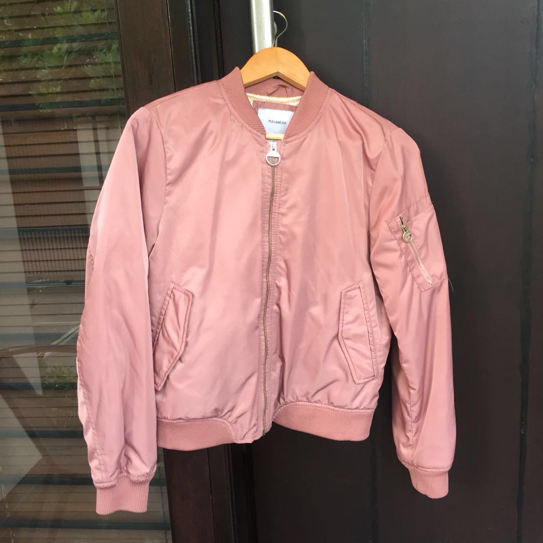 rose pink bomber jacket