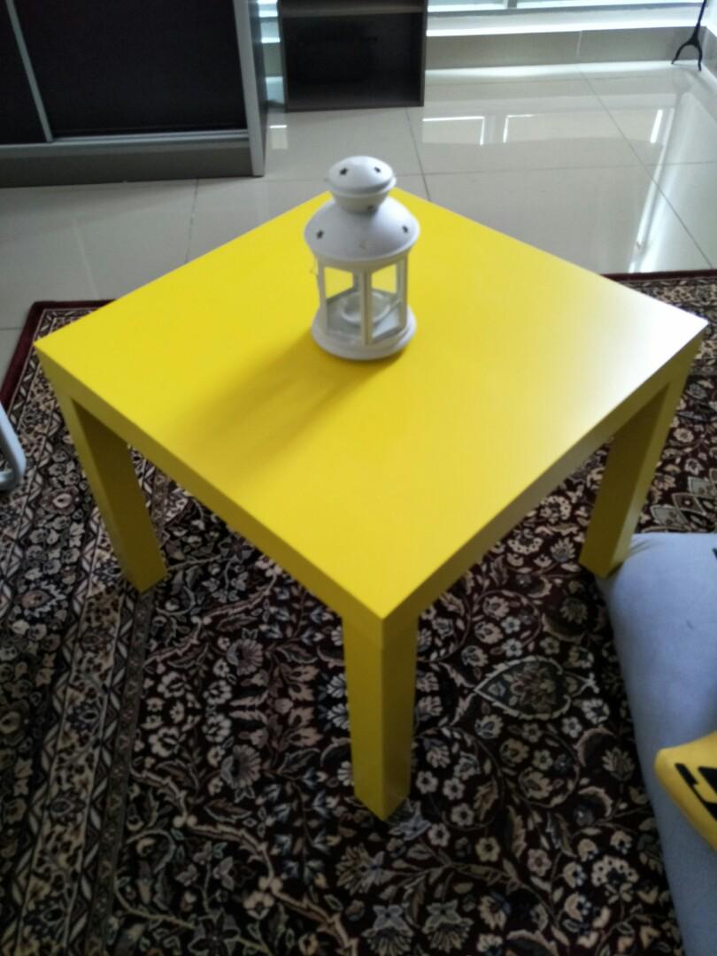 Side Table Ikea Yellow Home Furniture Home Decor On Carousell