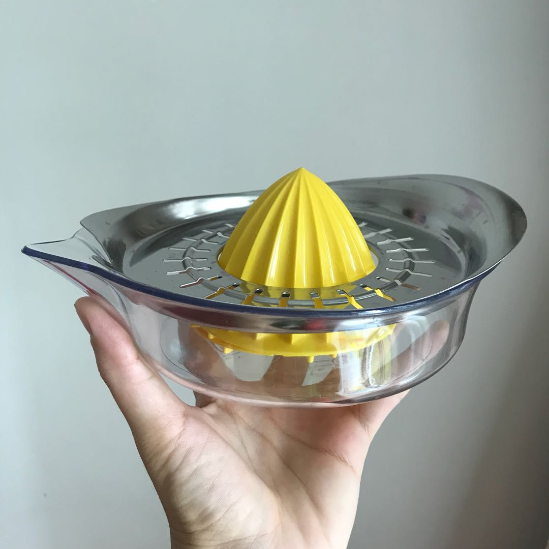 Sonstige New Ikea Spritta Citrus Squeezer Transparent Yellow Stainless Steel Mobel Wohnen
