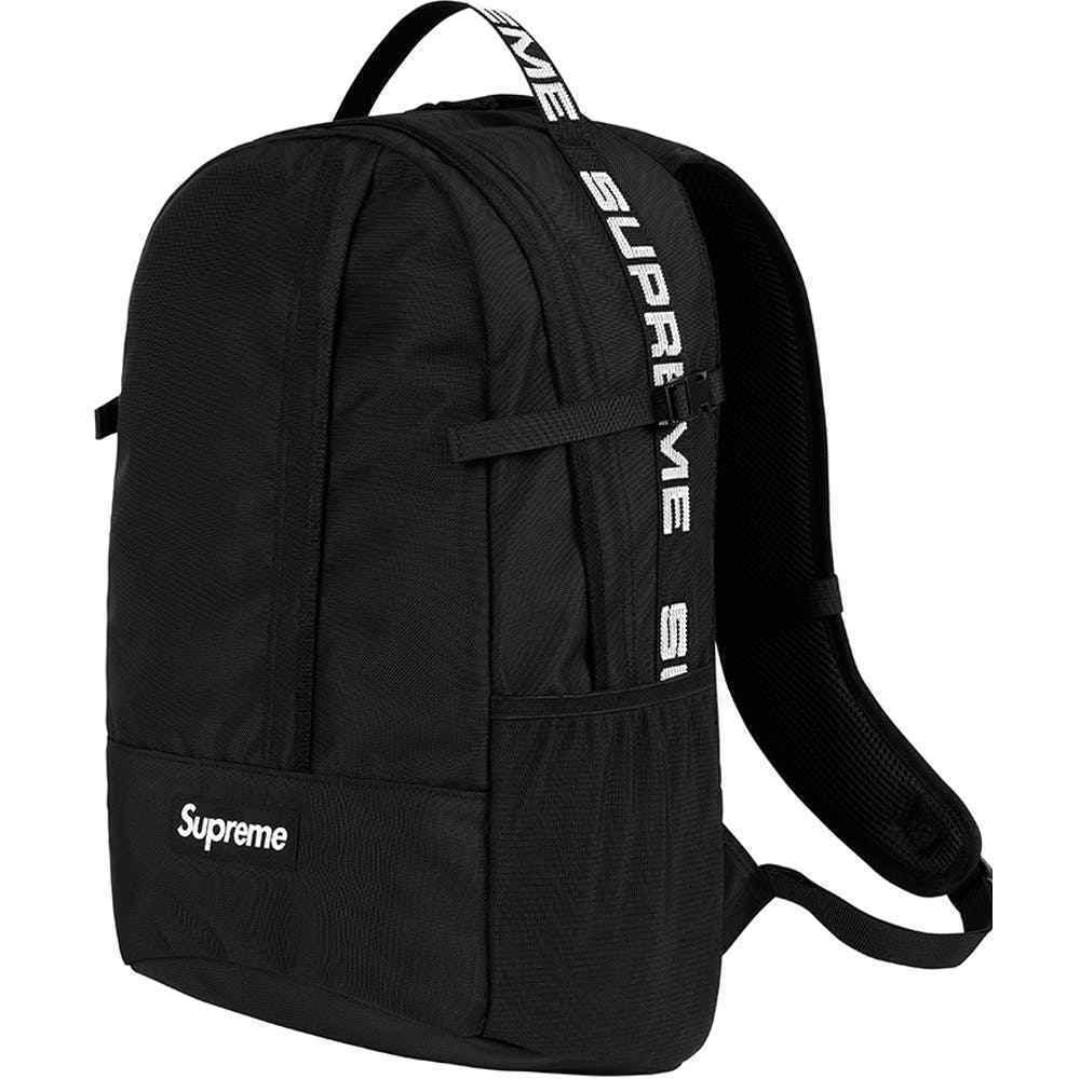 Supreme backpack ss18 black hot sale
