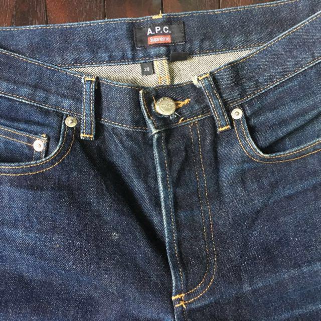 Supreme x A.P.C Denim, Men's Fashion 