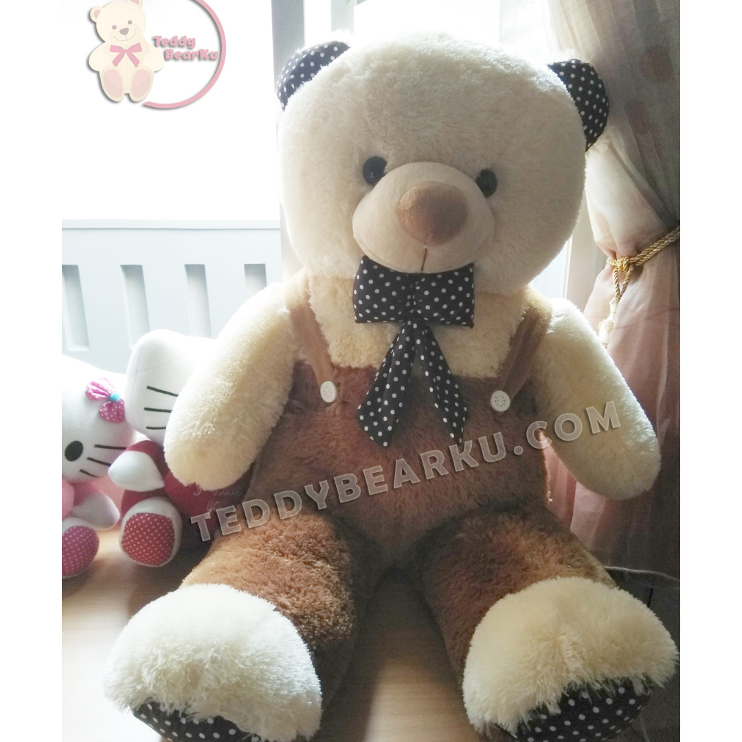 Teddy Bear Super Jumbo 1 2 Meter Polkadot Jojon Lucu Super Langka Bayi Anak Mainan Baby Walker Di Carousell