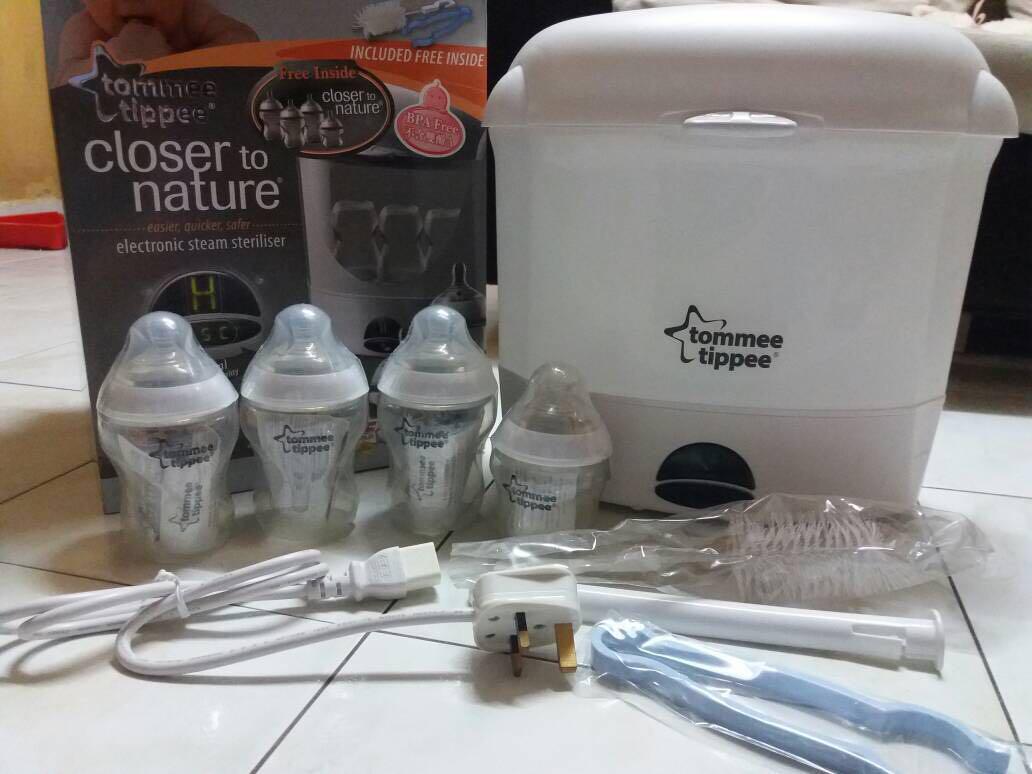 tommee tippee steriliser set pink