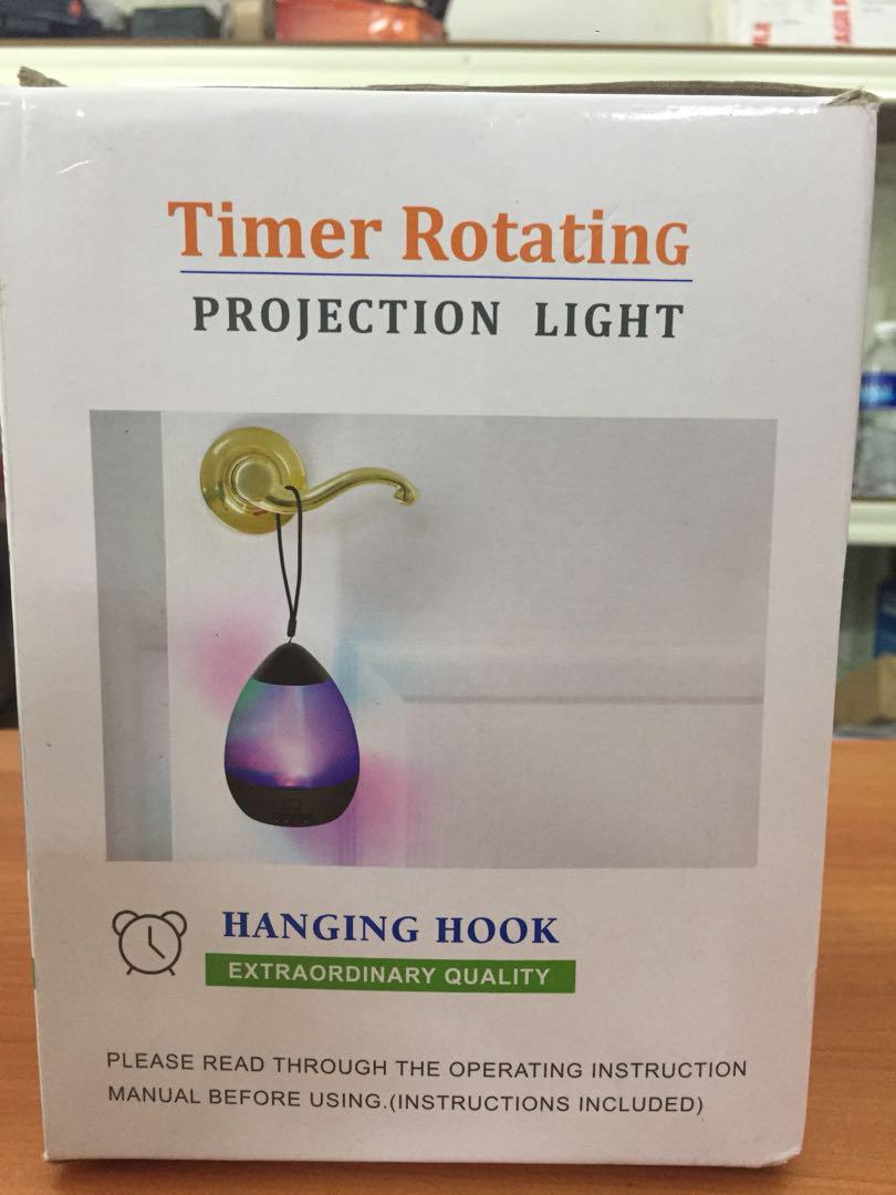 timer rotating projection light instructions