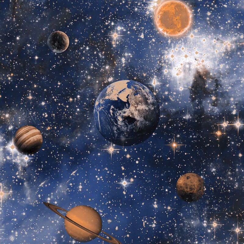Promo Planet Galaxy Universe Wallpaper Furniture Home Decor