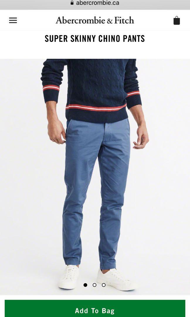 abercrombie super skinny chinos
