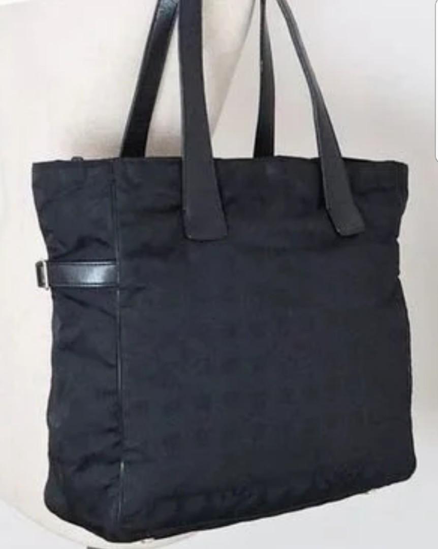 chanel linen tote bag