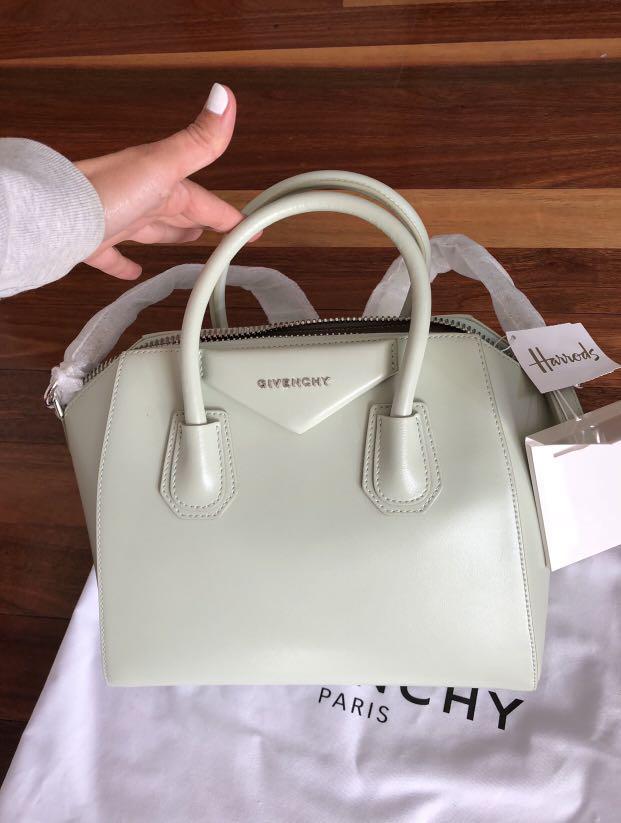 Authentic New Antigona Givenchy bag in pastel green Women s Fashion Bags Wallets on Carousell