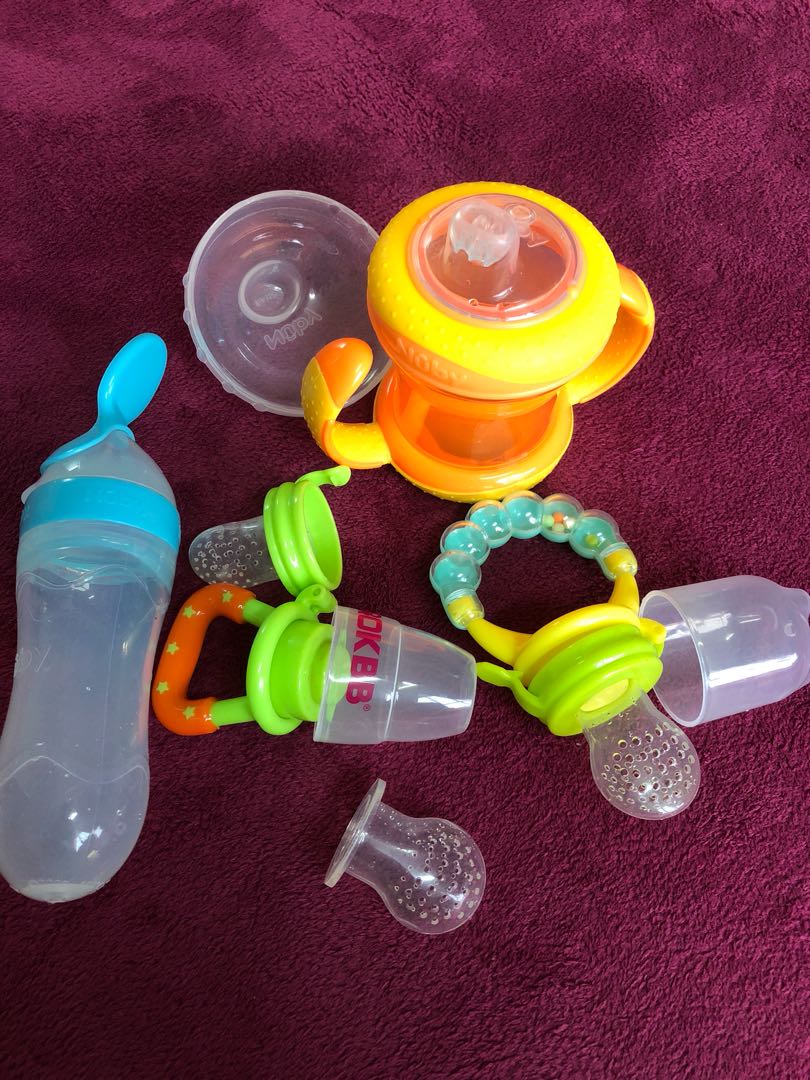 Baby Food Feeder Combo Set Babies Kids Nursing Feeding On