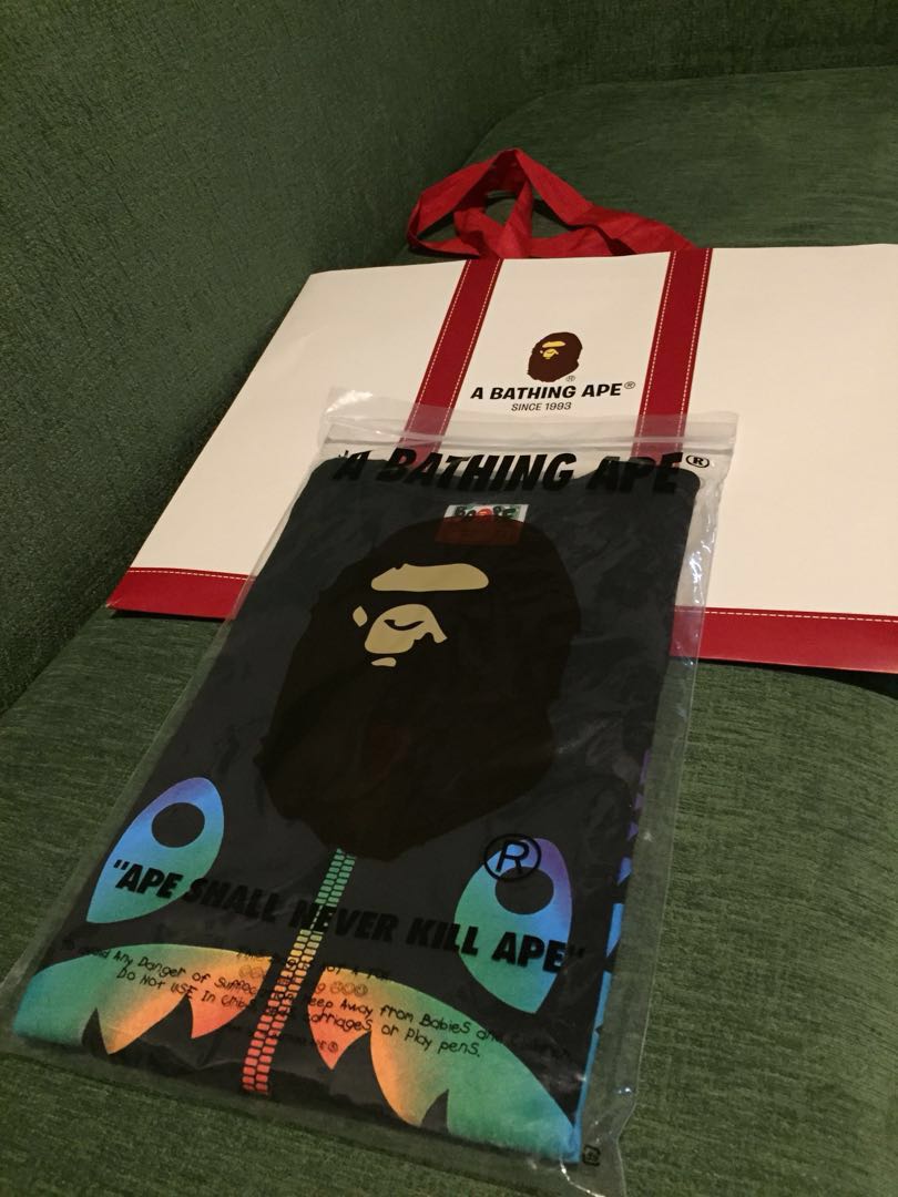 bape rainbow shark tee