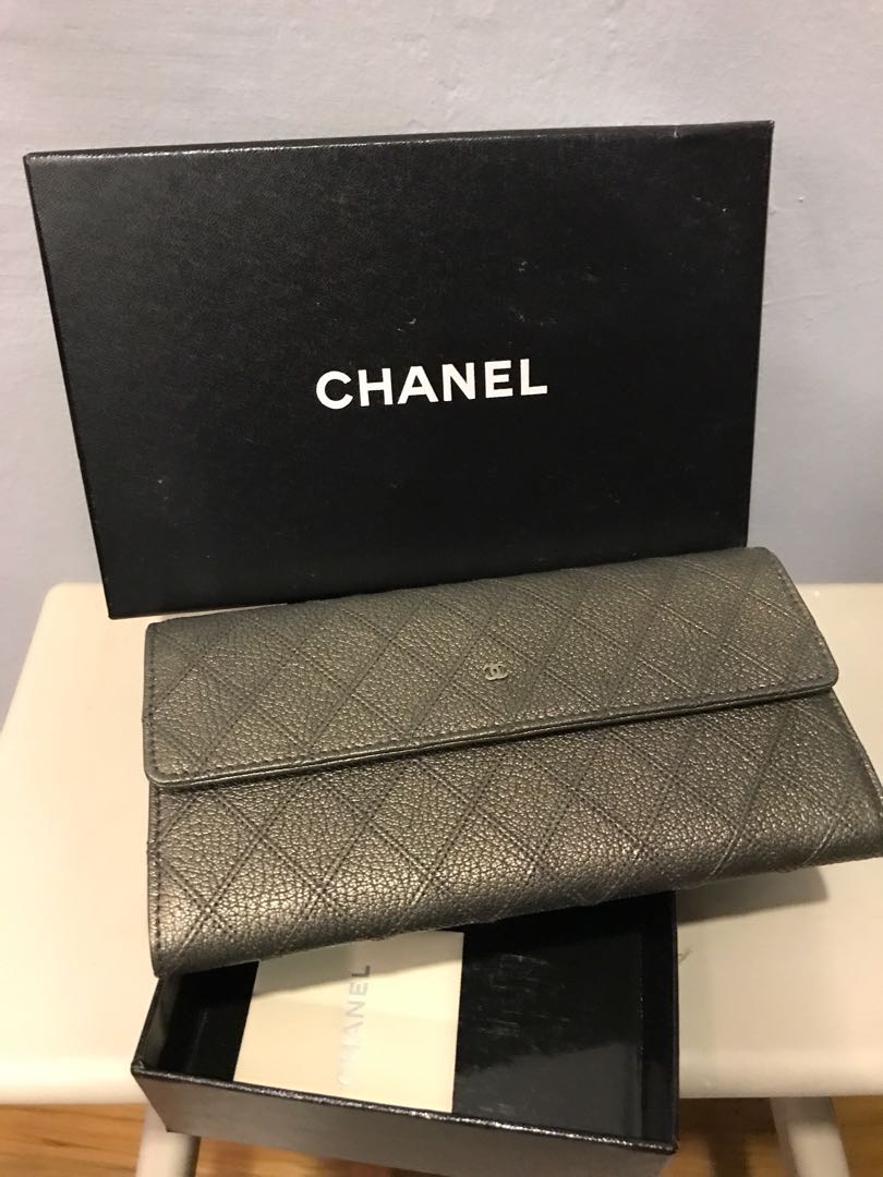 BNWB Chanel Quilted Continental Wallet, Luxury, Bags & Wallets on Carousell
