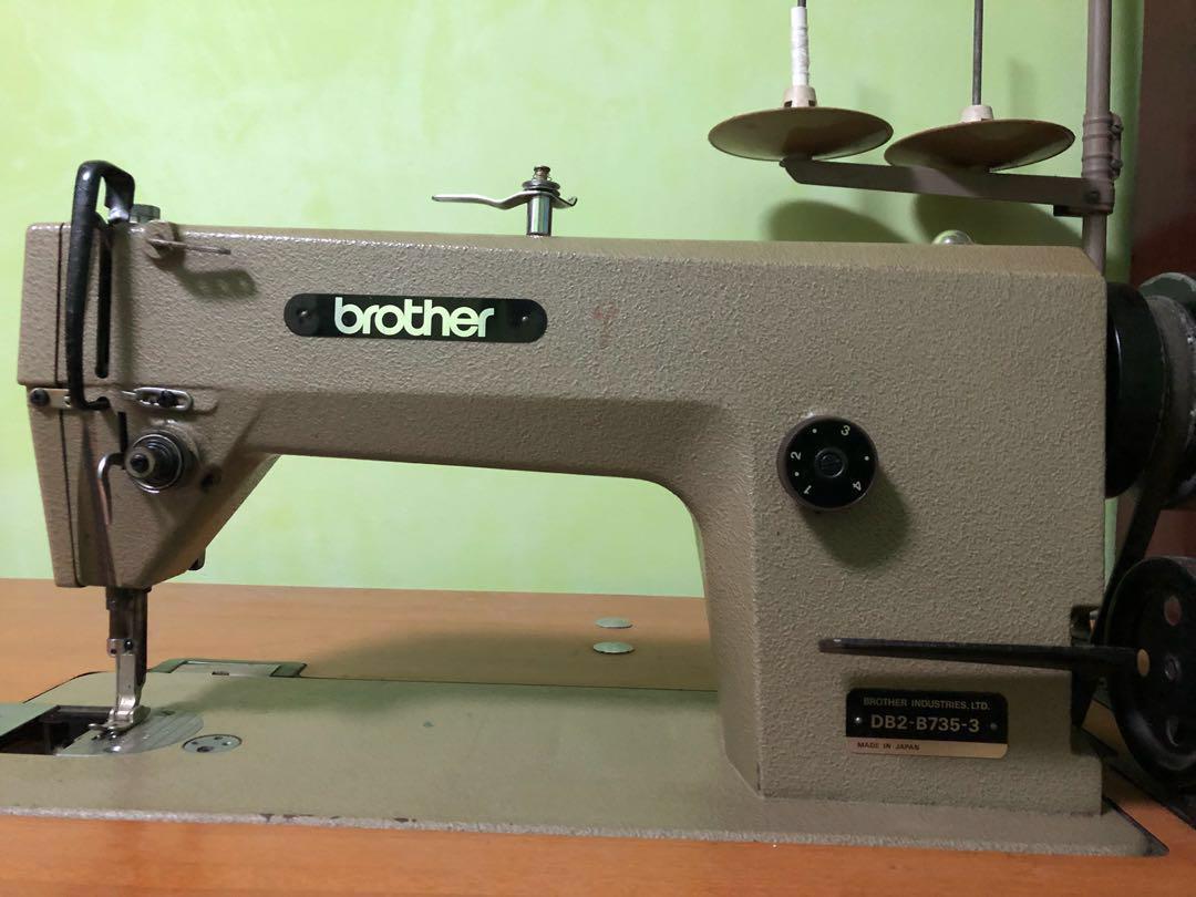 BROTHER DB2 B735-3 INDUSTRIAL SEWING MACHINE WITH REVERSE 