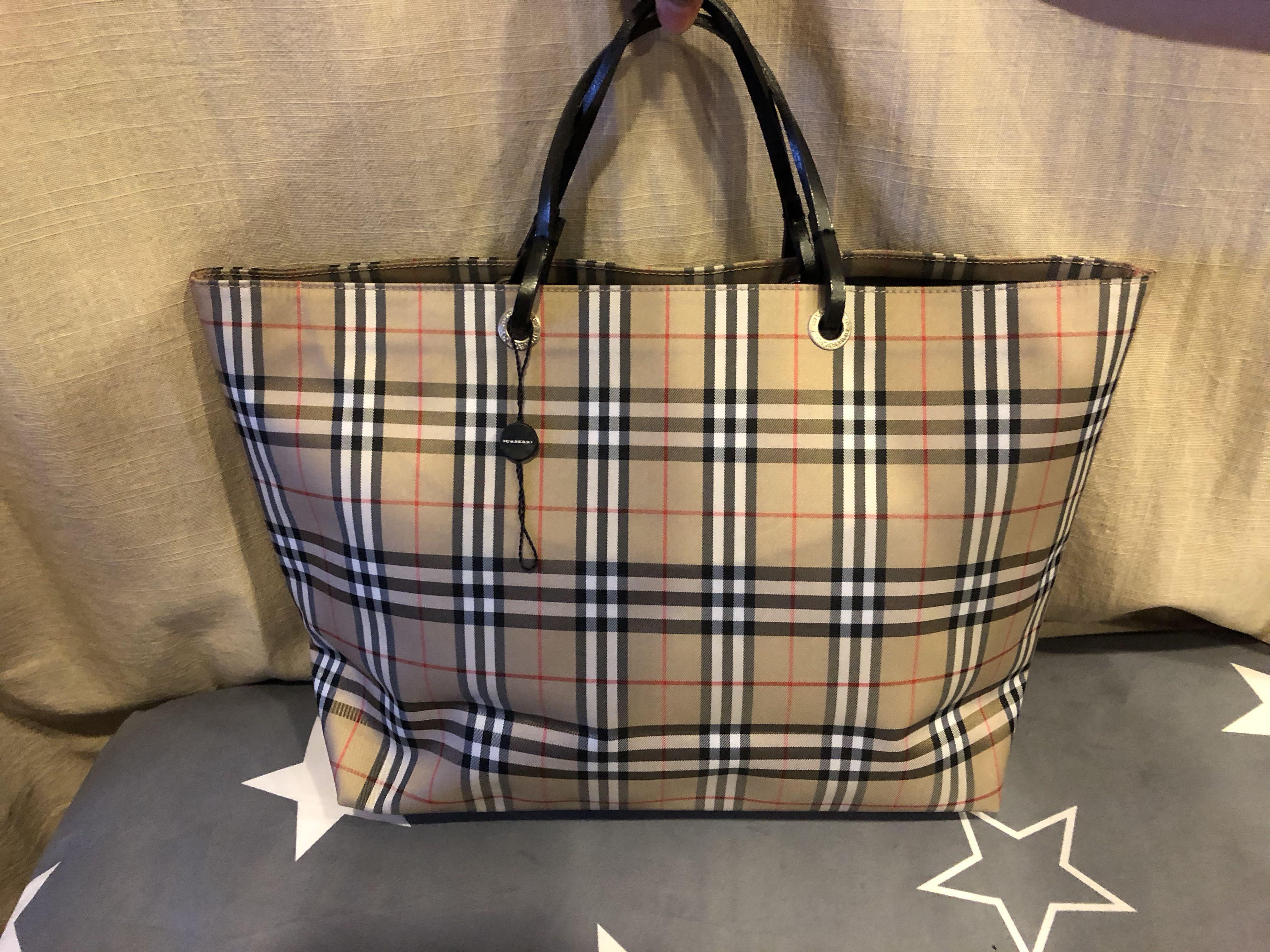 Burberry Neverfull Tote Bag, Luxury, Bags & Wallets on Carousell