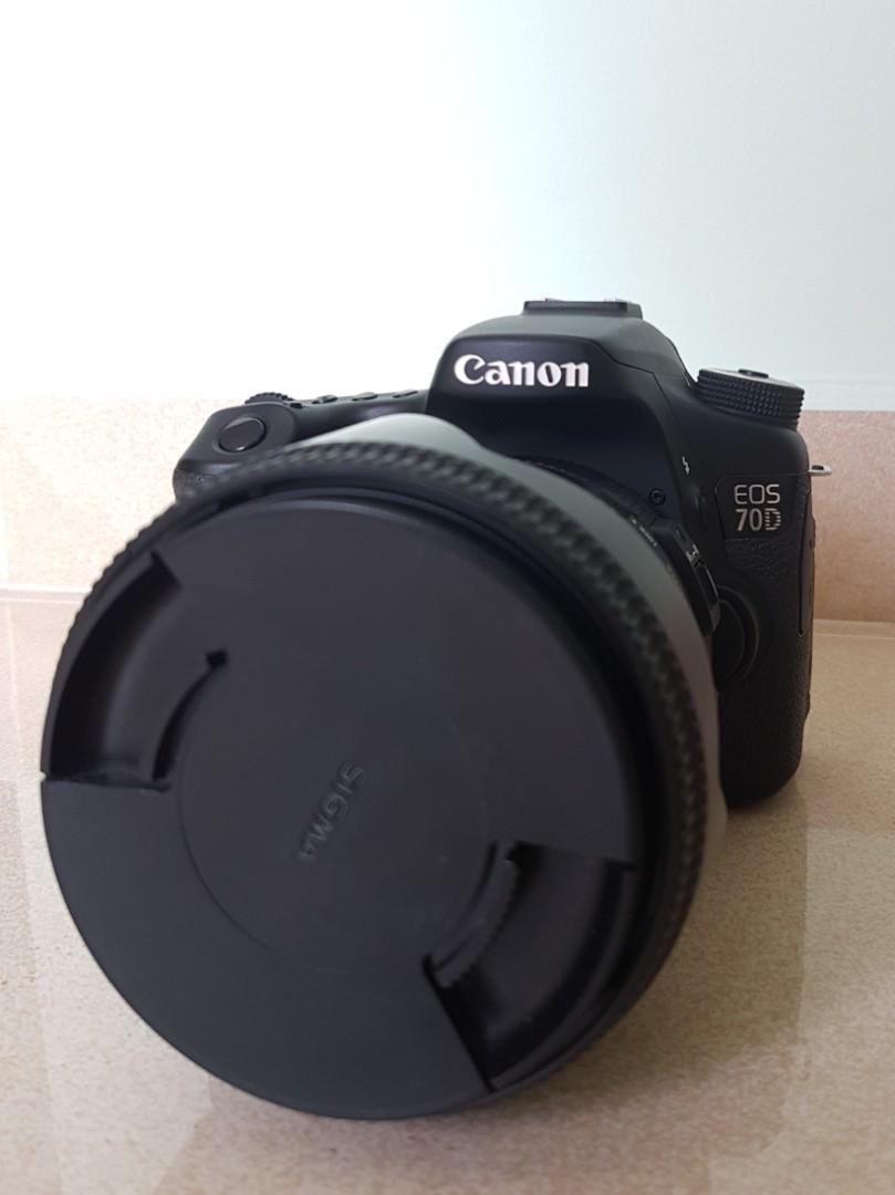 Price Drop Quick Deal Canon 70d W Sigma 17 50 F2 8 For Sale Photography Cameras Dslr On Carousell