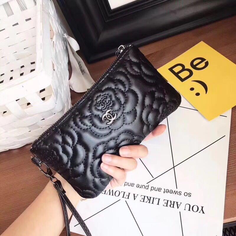 Chanel Wristlet Wallet Pouch Clutch Bag