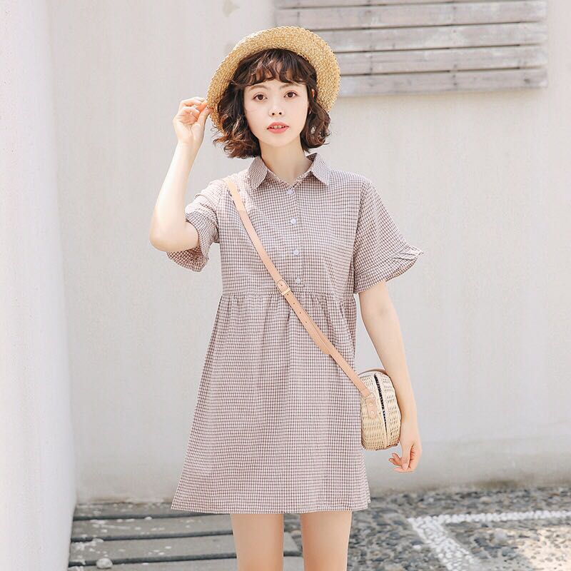 collared babydoll dress