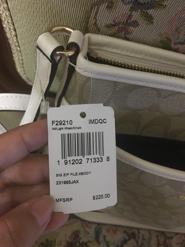 COACH FILE BAG Original Complete inclusion with gift receipt from outlet Money back IF PROVEN FAKE