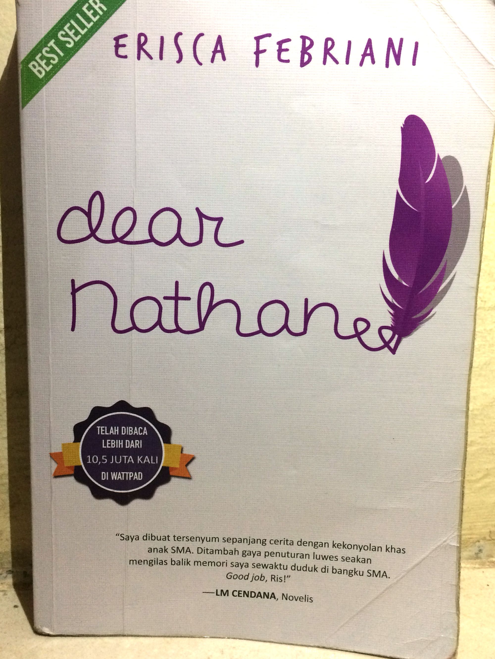 Dear Nathan By Erisca Febriani Buku Alat Tulis Buku Di Carousell