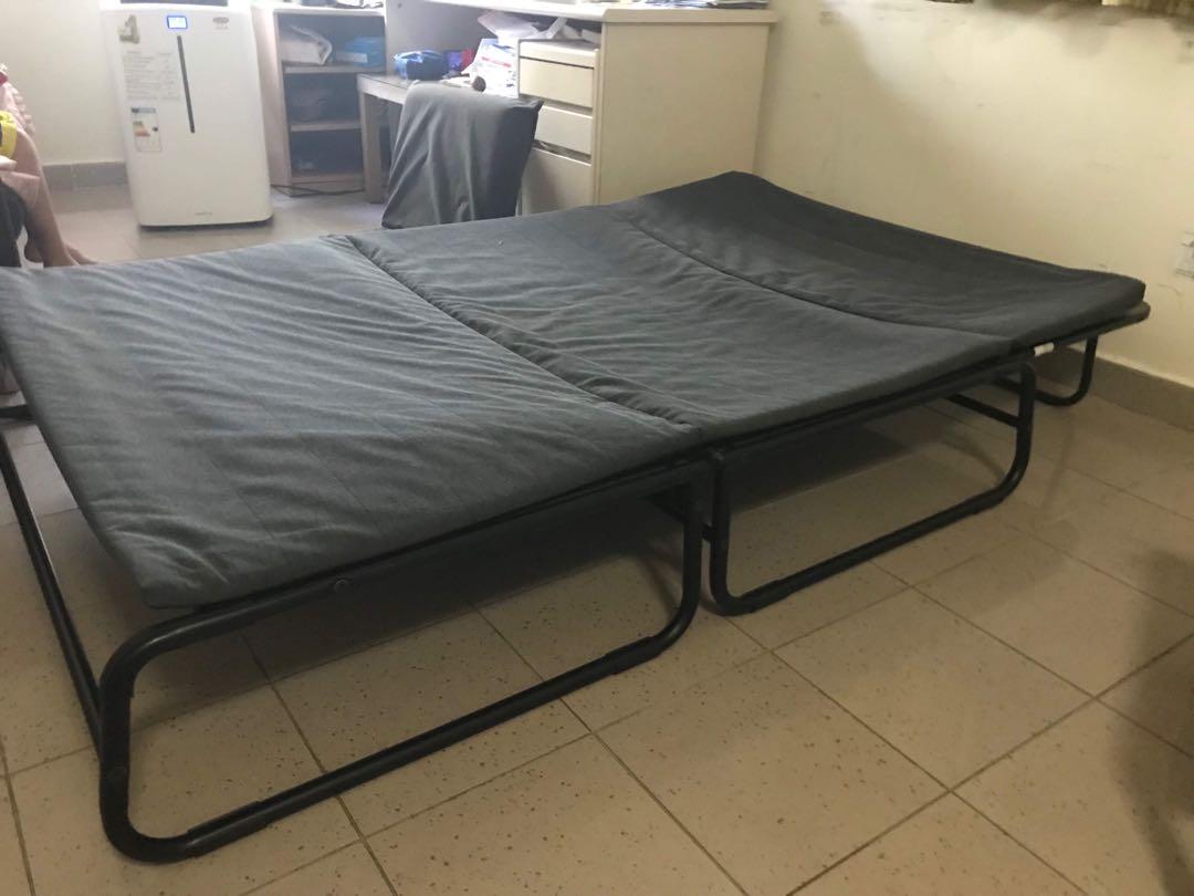 Foldable Bed Ikea Furniture Beds Mattresses On Carousell