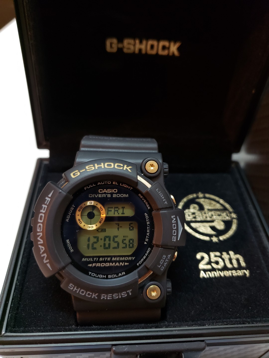 G-Shock Frogman 25th 週年紀念版GW-225A-1JF, 名牌, 手錶- Carousell