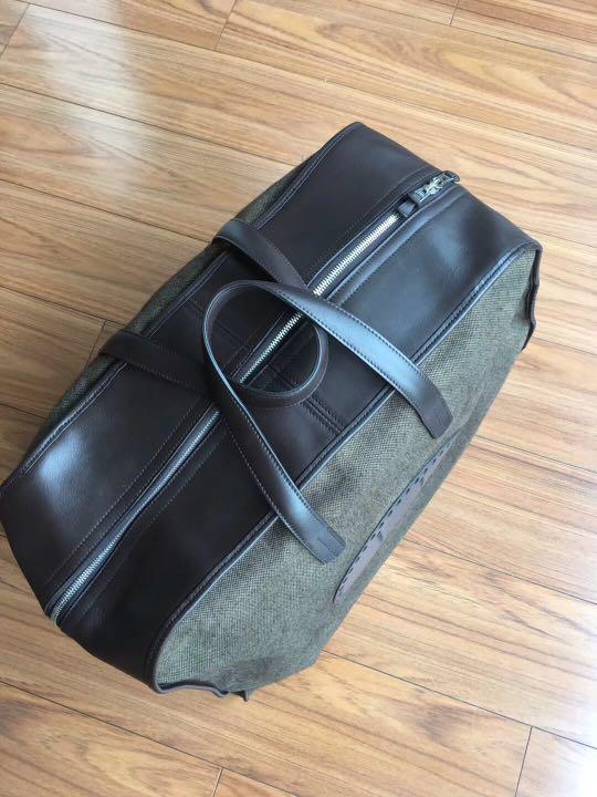 Hermes Toile and Barenia Leather XL Evelyne Travel Bag at 1stDibs