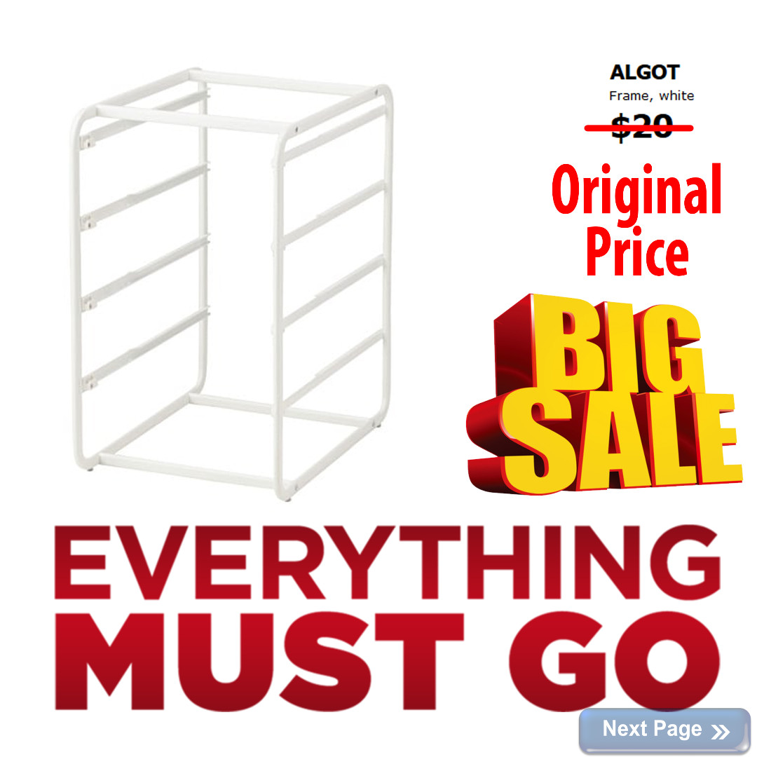 IKEA, ALGOT Frame, Size 70 cm, Furniture & Home Living, Furniture