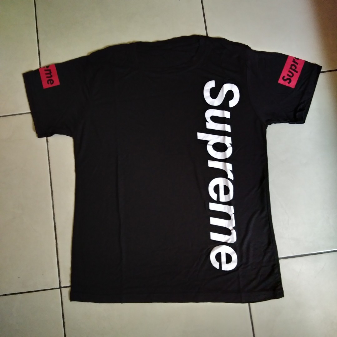 Kaos Supreme Spandek Hitam Olshop Fashion Olshop Wanita Di Carousell