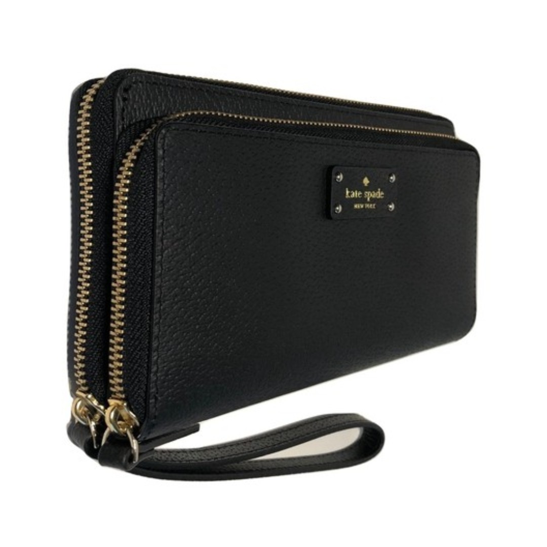 Kate Spade Grove Street Anita Wristlet Wallet - Black, Women's Fashion,  Bags & Wallets, Purses & Pouches on Carousell