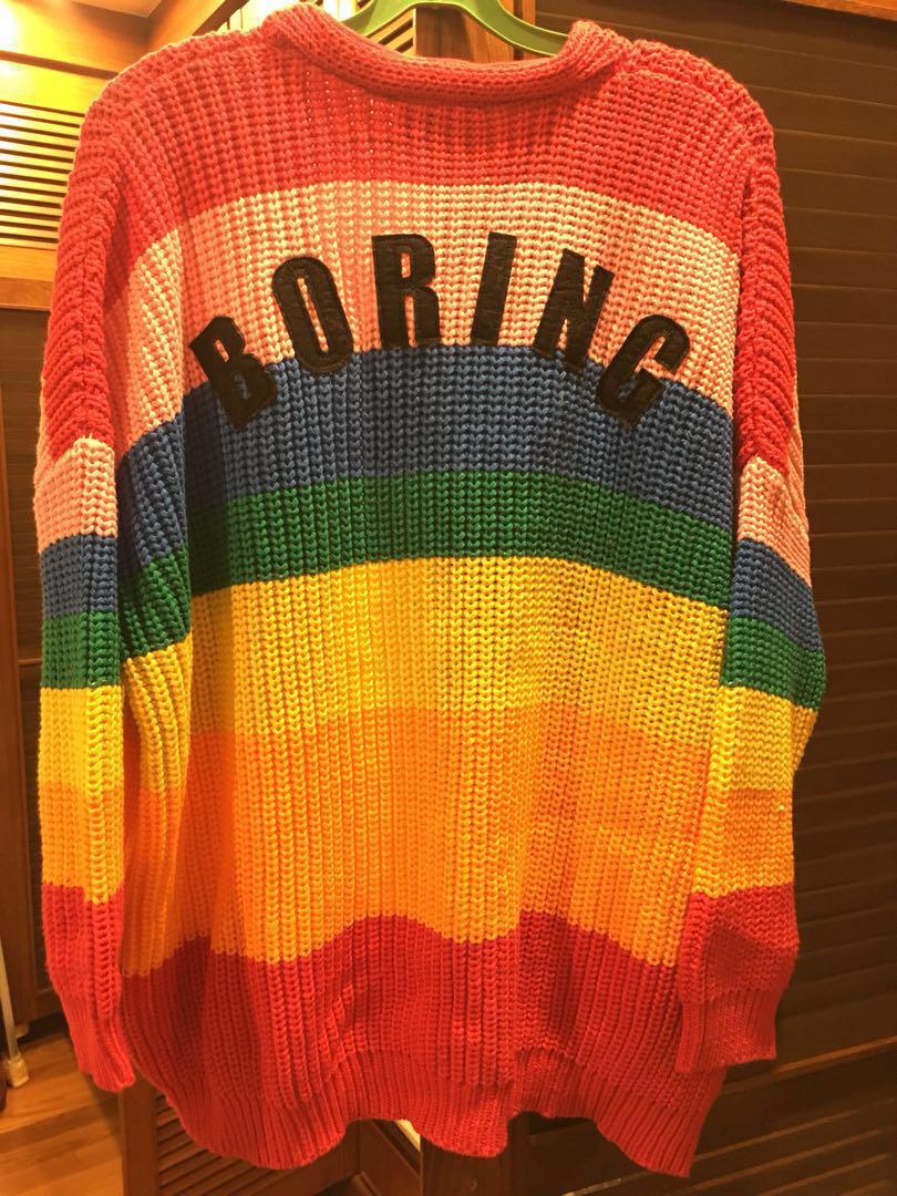 LAZY OAF rainbow cardigan