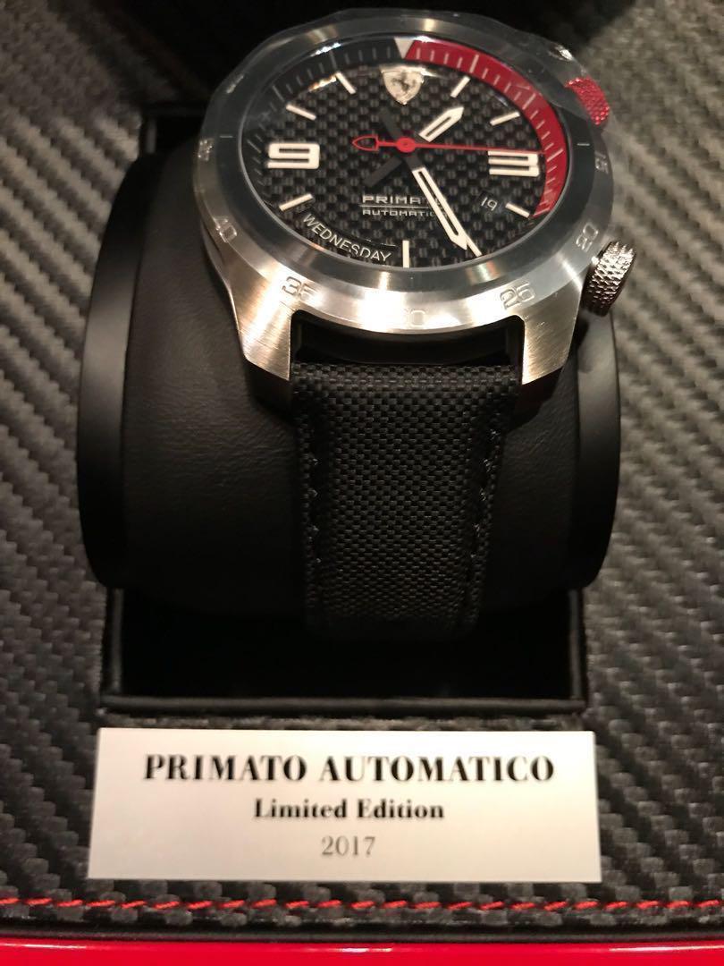Limited Edition Primato Ferrari Watch Only 300 Pieces Produced Original Price 2899 Mobile Phones Gadgets Wearables Smart Watches On Carousell